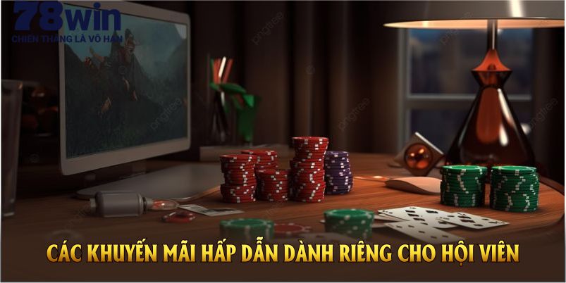 Các khuyến mãi hấp dẫn dành riêng cho hội viên sảnh game bài 78WIN